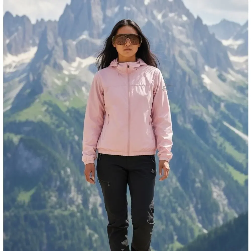 Authentic Moncler Ombrate ML0247 72E Pink and Gold Frames Smoky Lens Sunglasses